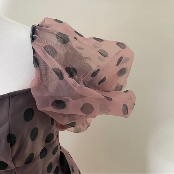 BRAND NEW ASOS Puff Sleeve MIDI Dress - Picture 3 of 9